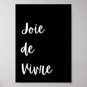 Poster Joie de Vivre cite inspiration