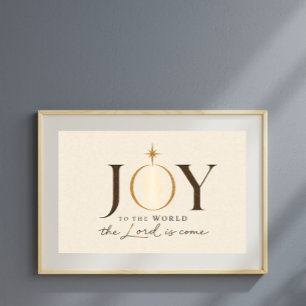 Poster JOIE POUR LE MONDE Noël chrétien