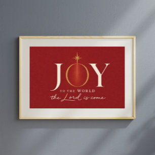 Poster JOIE POUR LE MONDE Noël chrétien