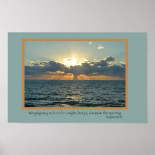 Poster Joie (psaume 30 : 5)