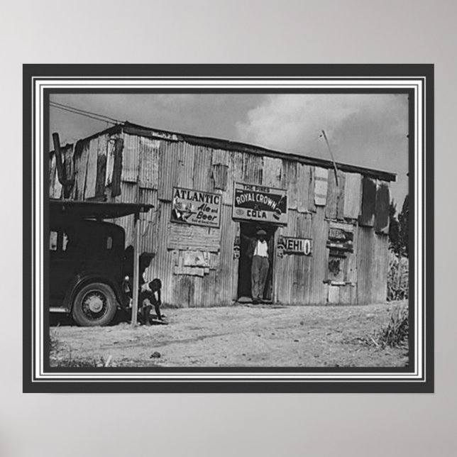 Poster Joint Delta Juke des années 1930 (Devant)