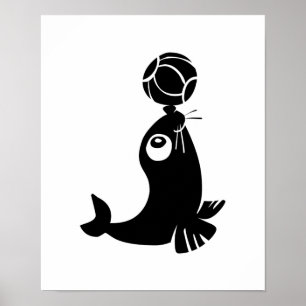 Poster joint mignon avec conception de boule