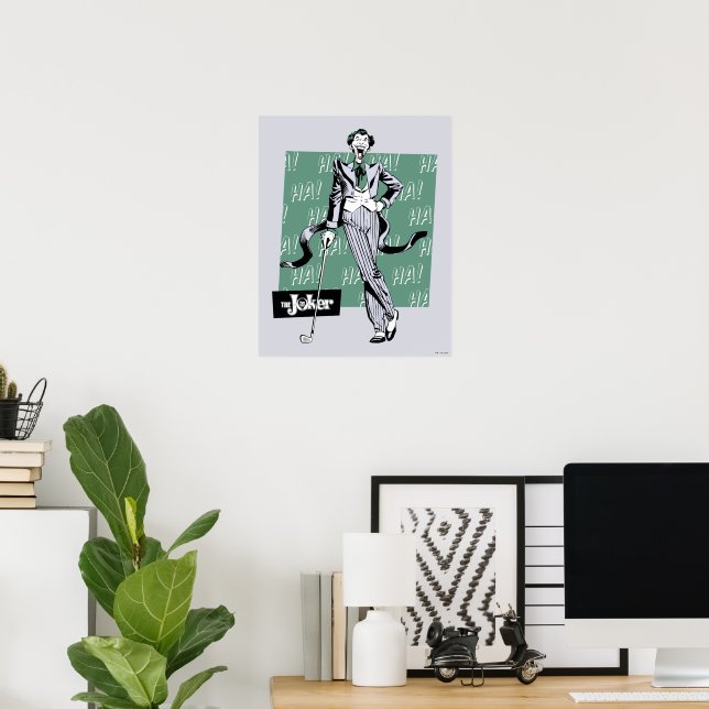 Poster Joker Avec Golf Club (Bureau à domicile)