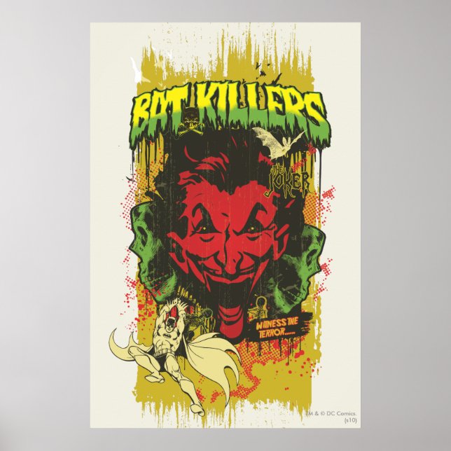 Poster Joker Retro Comic Book Montage (Devant)