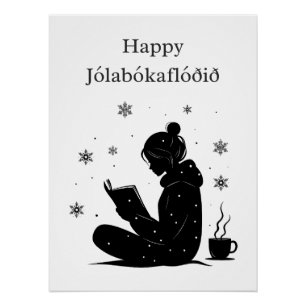 Poster Jólabókaflóð – Déferlement de livres islandais, ca