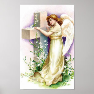 Poster Joli Ange Et Croix