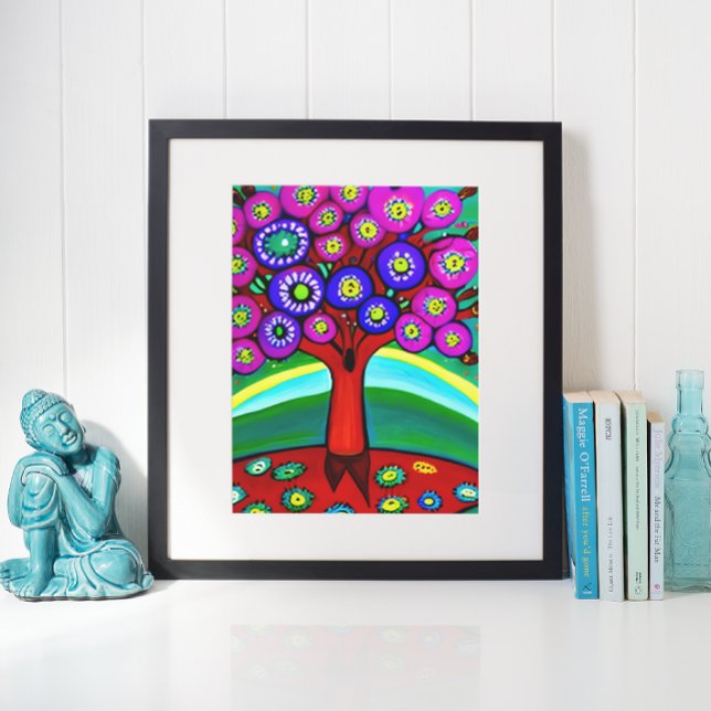 Poster Joli Art Whimsical Folk Colorful (Créateur téléchargé)