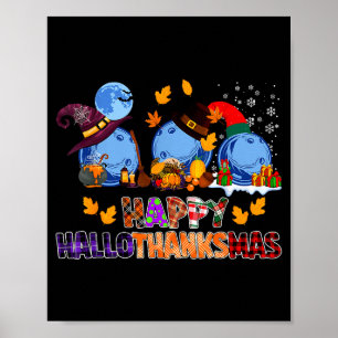 Poster Joli Bowling Hallothanksmas Halloween Thanksgiving