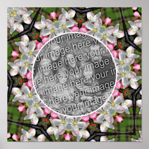 Poster Joli cadre Spring Blossoms Créer votre propre phot