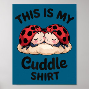 Poster Joli Couple de Coccinelles C'est Mon Câlin