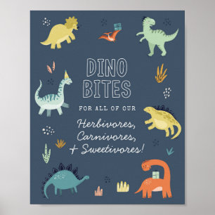 Poster Joli dinosaure Dino mord le panneau de la table de