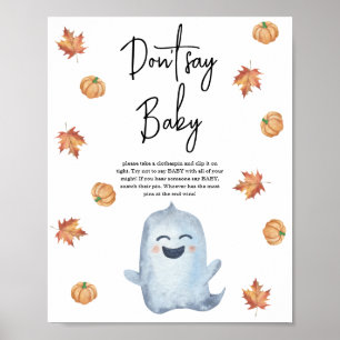 Poster Joli fantôme - Ne dites pas bébé