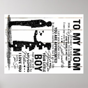 Poster Joli Fils À Mon Mère Cadeau   Jovely Family Cadeau