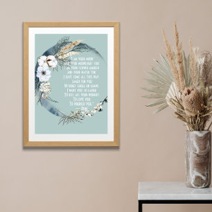 Poster Joli Je Suis Votre Lune Rumi