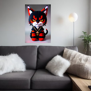 Poster Joli jouet à peluche Lynx Art AI