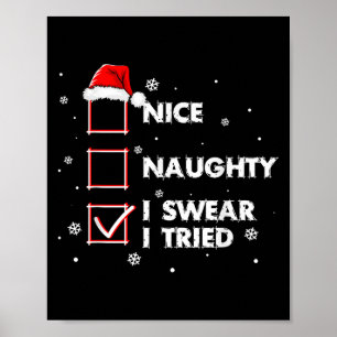 Poster Joli méchant je jure que j'ai essayé chemise adult