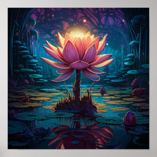Poster Joli nénuphar de jardin