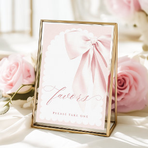 Poster Joli panneau de table pour cadeaux de baby shower