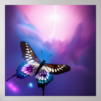 Poster Joli papillon Sky
