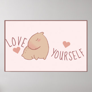 Poster Joli pastel capybara
