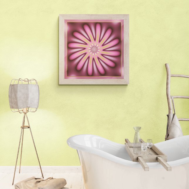 Poster Joli Pétales Roses Fractées (Créateur téléchargé)