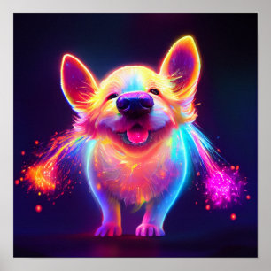 Poster Joli petit chiot mignon