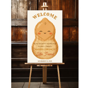 Poster Joli petit panneau de bienvenue cacahuète *Affiche