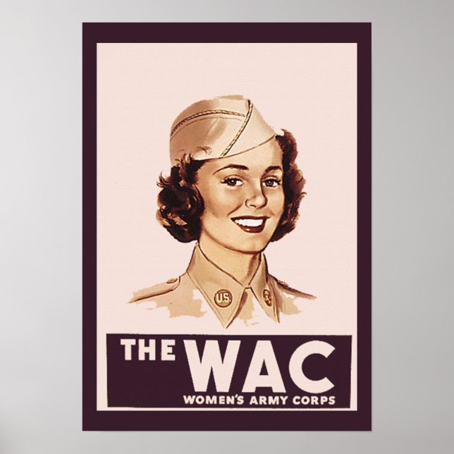 Poster Joli WAC 2ÈME GUERRE MONDIALE (Devant)
