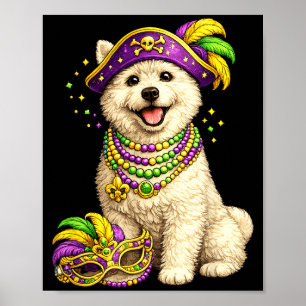Poster Joli West Highland Terrier sur le thème de Mardi G
