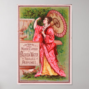 Poster Jolie annonce pour l'eau de la Floride