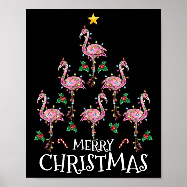Poster Jolie Chemise de Noël Femmes Enfants Filles Flaman (Devant)