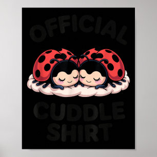 Poster Jolie coccinelle d'amour câlin