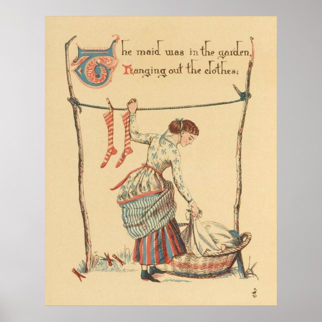 Poster Jolie Dame Vintage (Devant)