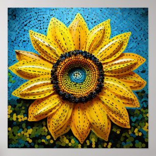 Poster Jolie fleuriste Nature Tournesol