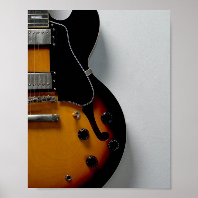 Poster Jolie guitare acoustique (Devant)