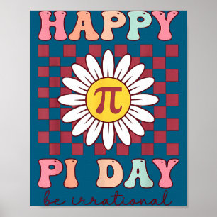 Poster Jolie Joyeux Pi Day Tarte Irrationnel