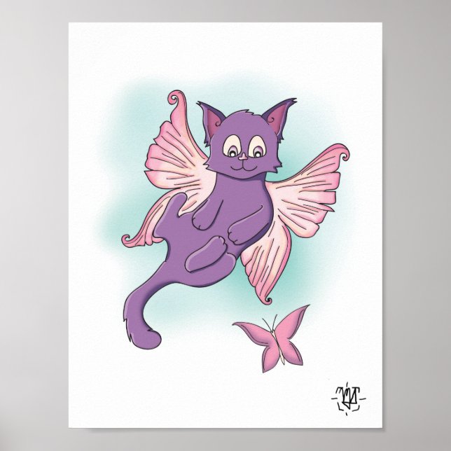 Poster Jolie Kitty Fée aux Ailes (Devant)