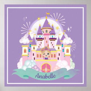 Poster Jolie princesse personnalisée