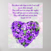 JOLIE PURPLE ISAIAH FLORALE 40:31 VERSE ORIGINAL