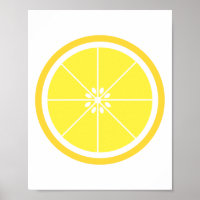 Jolie tranche de fruits d'agrumes de citron jaune