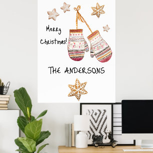 Poster Jolies Illustrations Rustiques de Style Aquarelle