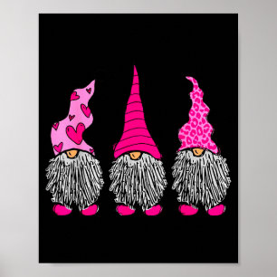 Poster Jolis nains coeur drôle Saint-Valentin couple asso