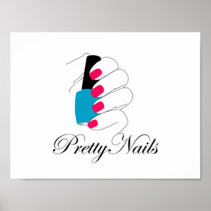 Poster Jolis ongles avec un vernis à ongles
