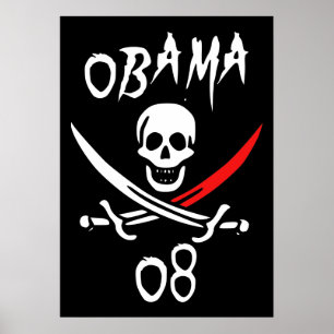Poster Jolly OBAMA 08 {Tip de sang}