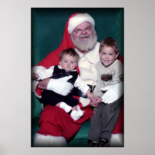 Poster jon logan avec père Noël (Devant)