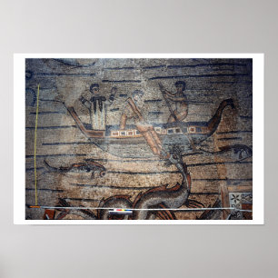 Poster Jonas avalé par la baleine, détail d'a