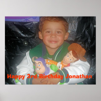 Poster Jonathan 3e anniversaire Buzz