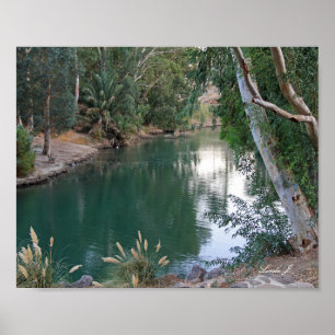 Poster Jordan River Israel Canvas Imprimer