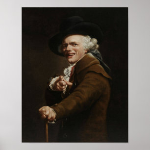 Poster Joseph Ducreux - apparence d'une peinture de