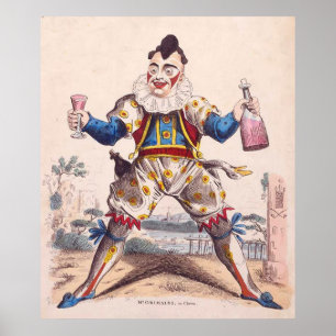 Poster Joseph Grimaldi, Clown 1778-1837